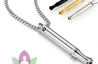 Stainless Steel Mindfulness Breathing Necklace Anxiety Relief Fidget AdultGifts;