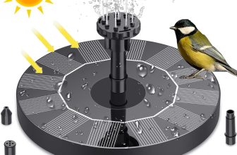 Solar Fountain Floating Pump Water Feature Garden Pool Bird Bath Pond Outdoor UK