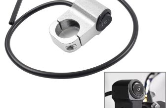 Motorcycle Handlebar 7/8″ On Off Switch ATV Headlight Fog Spot Light Silver