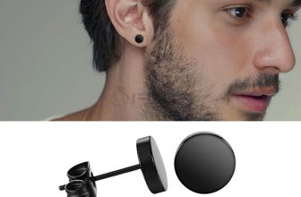 3-12MM Men Women Black Stud Earrings Round Surgical Stainless Steel Jewellery UK