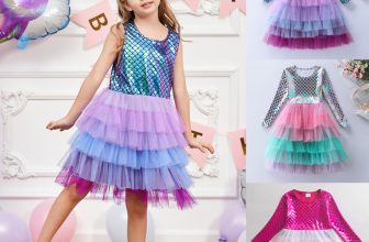Kids Girls Mermaid Rainbow Tutu Skirts Costume Birthday Party Fancy Mesh Dress