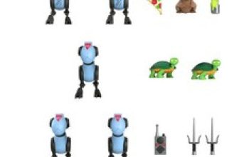 Teenage Mutant Ninja Turtles Ultimates Action Figures Mousers 8 cm