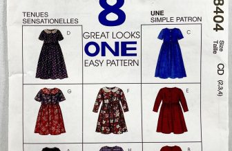 1996 McCalls Sewing Pattern 8404 Girls Dresses 8 Styles Size 2-4 Vintage 13123