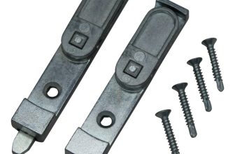 Si Finger Operated Shoot Bolt for Upvc French Doors With Screws 1 Pair