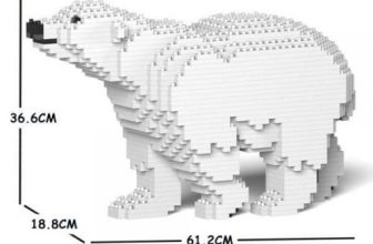 JEKCA Animal Building Blocks Kit for Kidults Polar Bear 01C