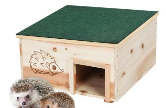 Rainproof Hedgehog House Outdoor Feeding Station Small Animal Shelter for Garden