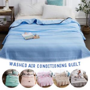 200*230cm Lightweight Summer Breathable Blanket Cooling Comforter-Blanket UK