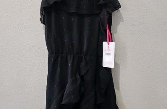 *Justice Girl’s Neon Multicolor Sleeveless Ruffle Dress Kid’s Youth Size 8