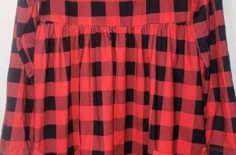 Millie Loves Lily Girls Dress Size 8 Red/Black Long Sleeves Pockets