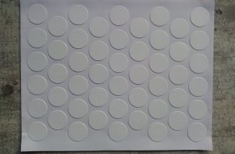 50 PVC SELF ADHESIVE STICK ON FURNITURE STICKER SCREW COVERS CAPS 13mm White