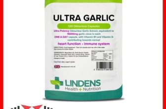 Lindens Ultra Garlic 15,000mg 120 Capsules Mega Strength Heart & Immune Health