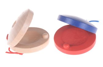 Kid Wooden Castanet Toy Children Musical Percussion Instrument TOY Gift :*k