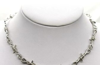 Unisex Gothic Brambles Barbed Wire Silver Stainless Steel Necklace Bracelet New