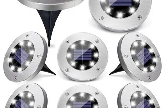 8Pack Solar Power LED Decking Lights Ground Floor Outdoor Garden Lawn Path Lamp