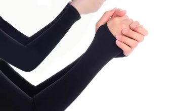 UV Sun Protection Anti-Bacterial Cooling Compression Arm Sleeves with Thumb Hole