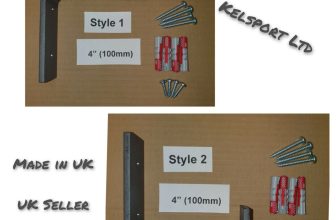 Heavy Duty Steel Scaffold Board Rustic Shelf Brackets 100mm 4inch Made in UK