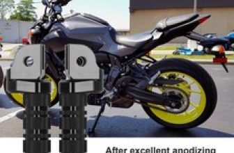 (black))Front Foot Peg Anti Rust Anodized Motorcycle Pedals Modification High