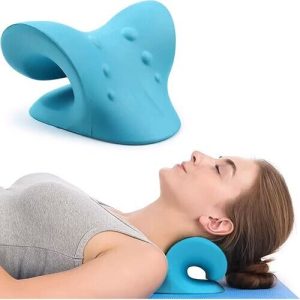 Neck Traction Pillow Pain Relief Chiropractic Original Shape Stretcher Cervical