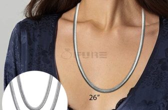 26 inches Snake Chain 925 Sterling Silver Plated 6MM Herringbone Women Necklace