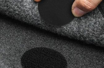 Car Carpet Fixed Patches Home Floor Foot Mats  Skid Grip Tapes Black 1Set A C5C6