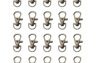 20 Packs Bird Cage Lock Clips Metal Hook for Parrot Cage Doors