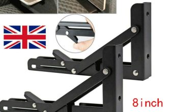 2X 8-12″ Camper Folding Table Brackets Extension Shelf Hinges Campervan Caravan