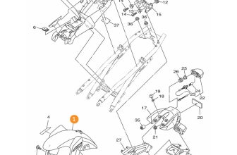 YAMAHA Fender, Front, 1RC-21511-00-P1 OEM MT09A