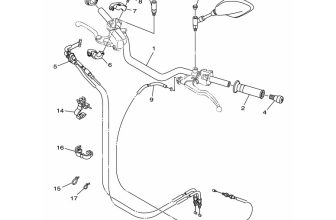 YAMAHA Handlebar, 1RC-26111-00 OEM MT09 MT09A