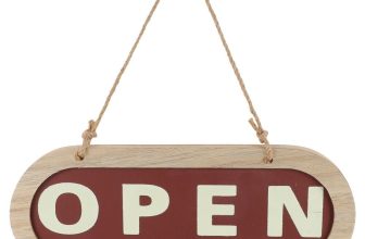 Wooden Business Sign Wood Welcome Door Sign Open Closed Sign Business