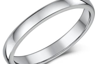3mm Cobalt Wedding Ring Ladies Heavy Weight Court Shaped Polished Wedding Band