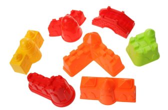 7PCS Castle Rampart Shape Sand Clay Beach Garden Outdoor Toys Multi