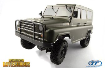 Thunder Tiger PUBG Military Vehicle 1:12 Electro RTR Army Jeep GTT^