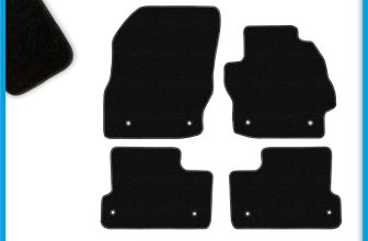 Tailored Carpet Car Floor Mats for Mazda 3 Mk2 8 Mat Clips 2008-2013