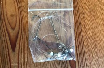 5 quality 2 hook twisted wire boom paternoster rigs for beach/pier fishing