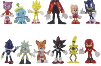12Pcs Mini Sonic The Hedgehog Action Figures Doll Model Collectible Toys