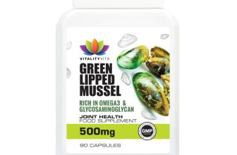 Green Lipped Mussel For Dogs Cartilage Joint Care Arthritis 500MG 90 Capsules UK