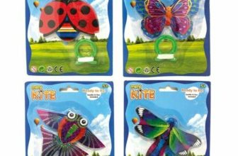 Mini Kite Butterfly Flying Fish Ladybird Toy Girls Boys Kids Outdoor Beach Fun