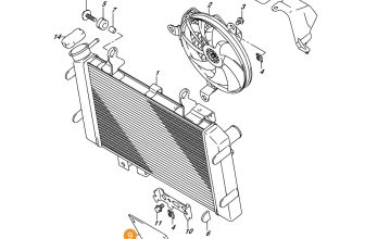 SUZUKI Rubber,radiator Under, 17781-17G00 OEM