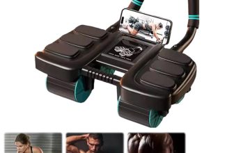 Healthy Belly Wheel Ab Roller Wheel Abdominal Fitness Wheel with 6 Elbow Support