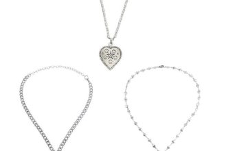 Vintage Heart Pendant Necklaces for Women Trendy Neck Chain Wedding Jewelry Gift