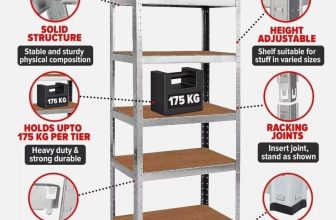 Heavy Duty 5 Tier Metal Garage Shelves Shelving Racking Storage Boltless Shelf