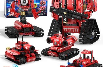 Arulis 5 in 1 Technic Remote Control Building Toy Sets, Remote Control Robot and