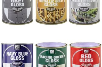 Gloss Finish Non Drip Paint Tin Exterior Interior Hard Drying New 300ml