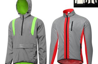 WOSAWE Full Reflective Cycling Jacket Hi Viz Windproof MTB Mountain Bike Sports
