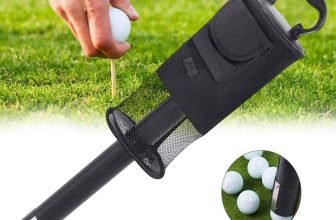 Zipper Golf Shag Bag Convenient Ball Pick Up Holds 70 Golf Balls Bag Black