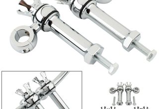 1″ Motorcycle Handlebar Mount Clamps Riser Black For Harley Dyna Softail Touring