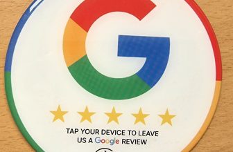 10cm NFC Google Sticker – Get Google Reviews for your business – Free Postage