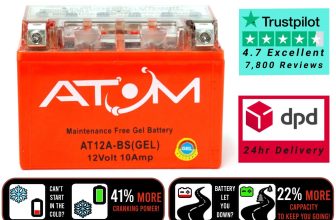 AT12A-BS Atom Gel Motorcycle Battery for Suzuki GSX 1300 R Hayabusa 99-07