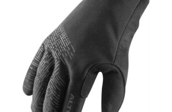 Altura Polartec Waterproof Full Finger Cycling Gloves Black Padded Bike Ride