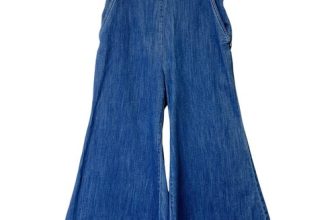 Anthropologie Pilcro Cropped Flare Jeans Womens Size 4 Petite Culotte High Rise